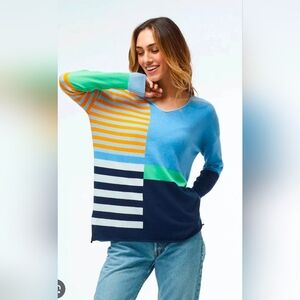 Zaket and Plover Fun Stripe Sweater Sz L